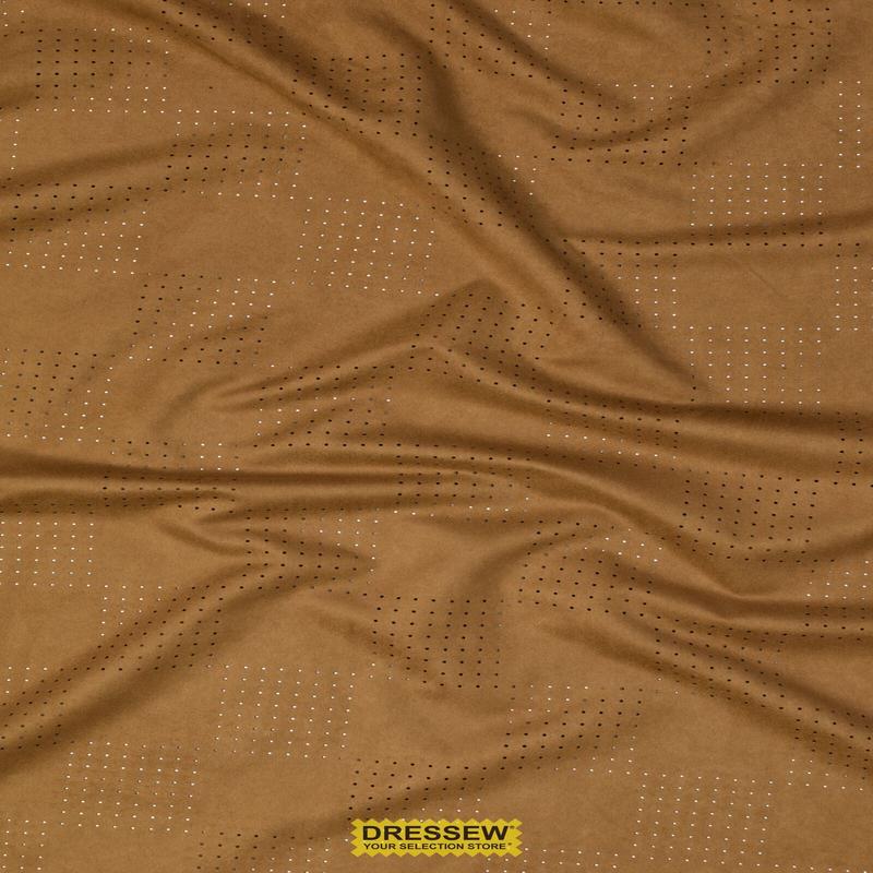 Pin Hole Faux Suede Saddle
