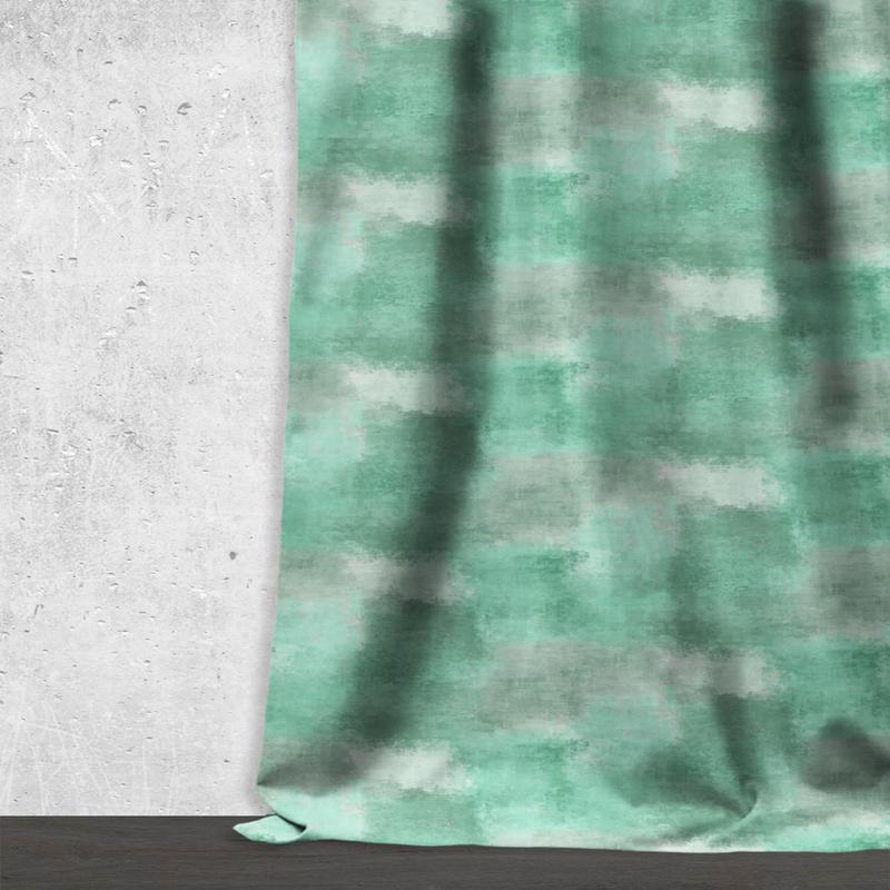 'Greenery Dash' Fabric by the Metre (Green)