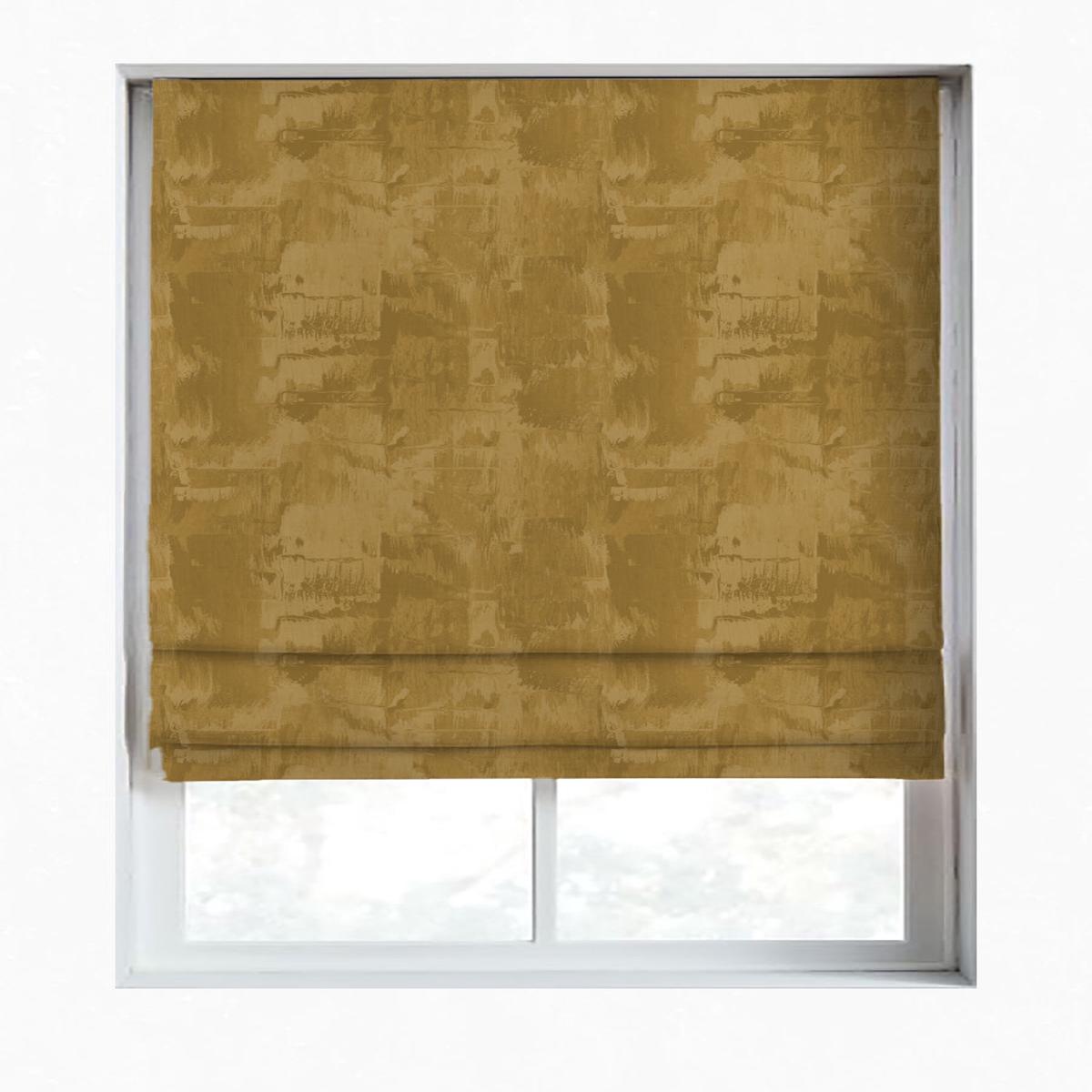 'Drop Ease' Fabric by the Yard (Ochre Yellow/ Brown)
