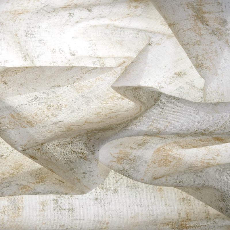 'Cosmos' Fabric by the Metre (Metallic Golden/ Yellow)