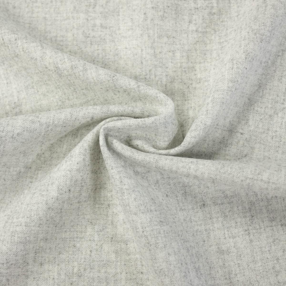 Vic Light Grey Wool Blend Fabric