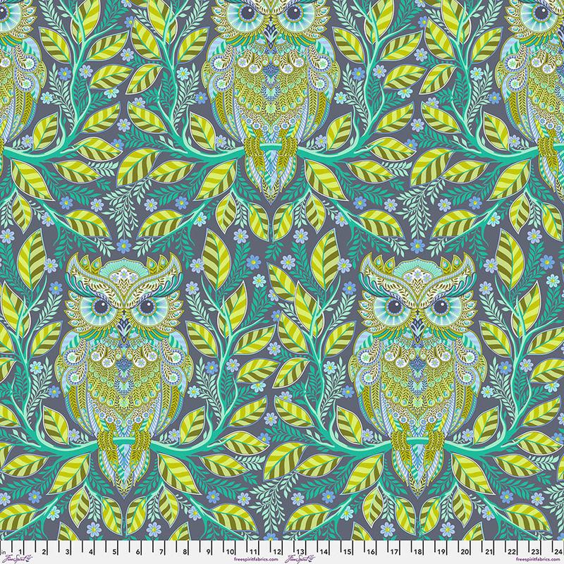 Tula Pinks Full Moon Forest II Hootie Patootie Starlight    PWTP244.STARLIGHT Cotton Woven Fabric