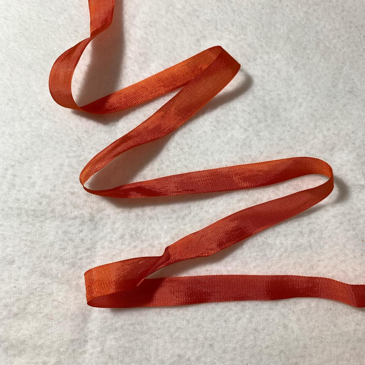 Vintage Rayon Seam Binding - 1/2 inch wide (6 Colors to Choose From) - Burnt Orange