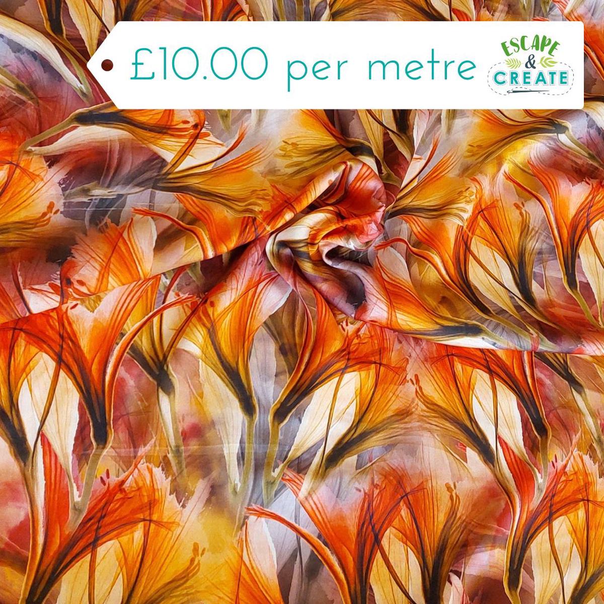 Viscose Satin Digital Print
