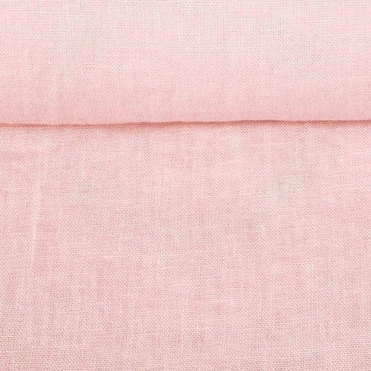 100% Softened linen-light pink 205 g/m
