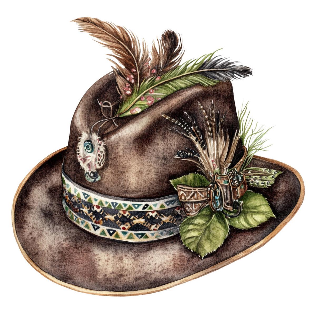Watercolor Oktoberfest Fabric Panel 1