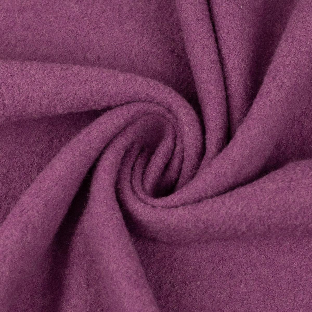 100% Wool fabric - lilac 385 g/m