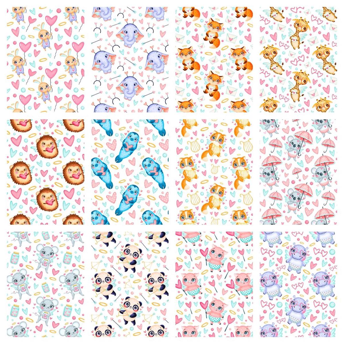 Valentine's Day Animals Charm Pack - 12 Pieces
