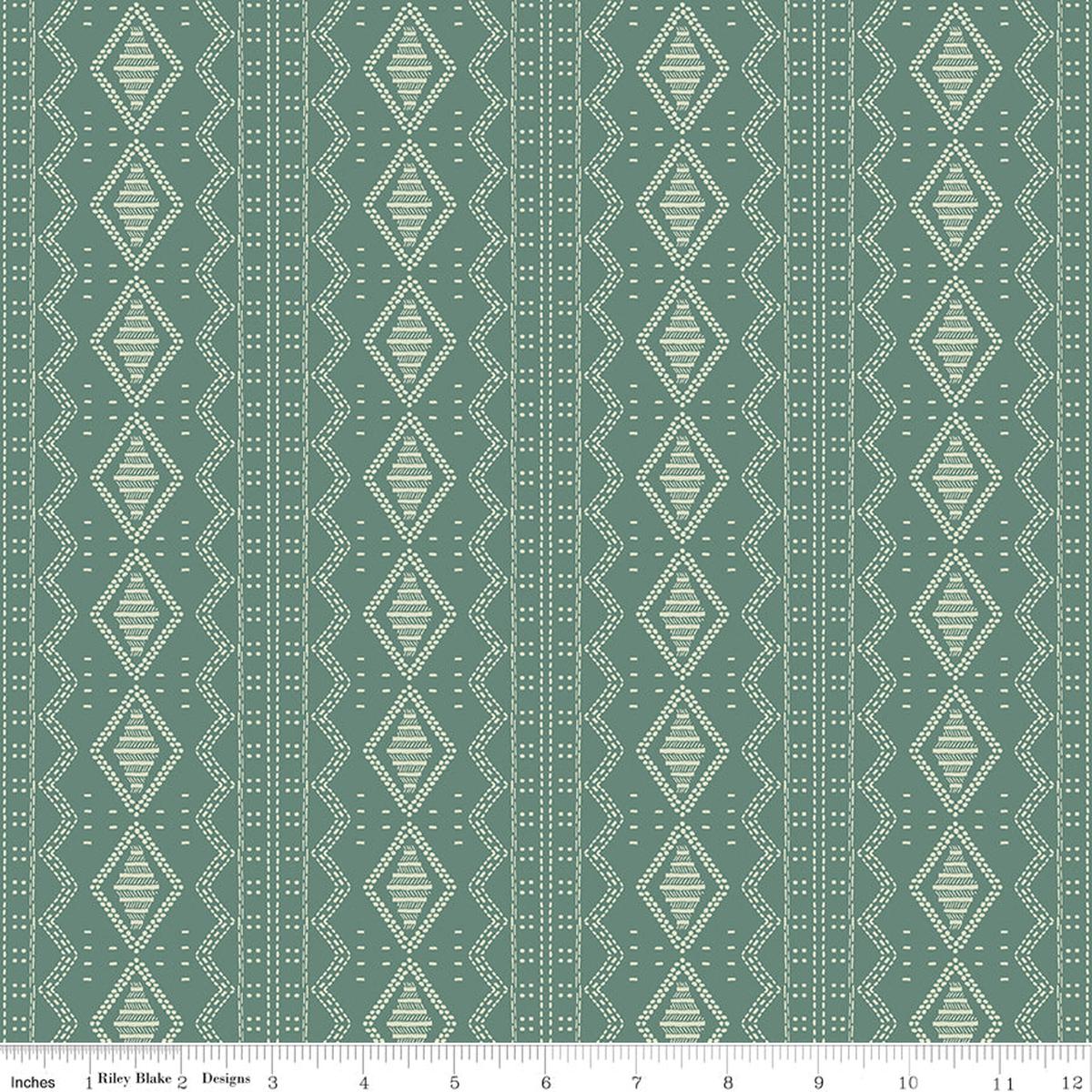 Winged Medley Quilt Fabric - Textile in Teal - C15914-TEAL