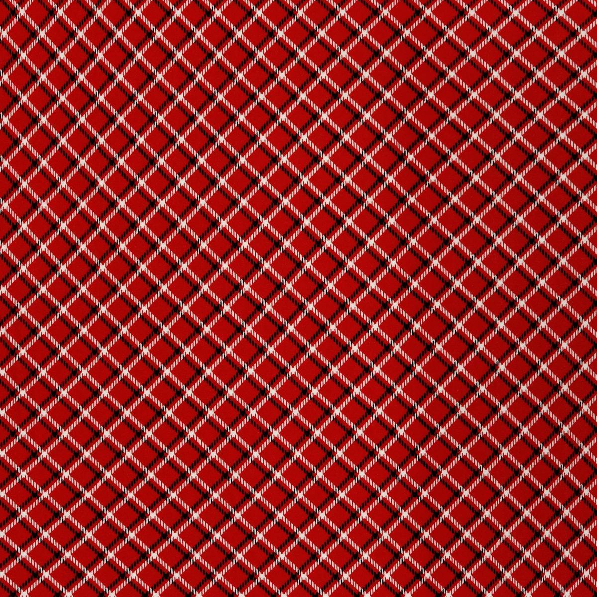 Winter Wonders Flannel Fabric Collection - Winter Wonders Plaid Red