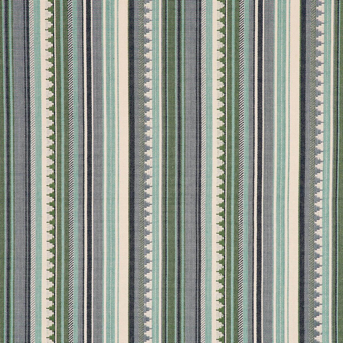 Zuni Stripe Aqua Fabric