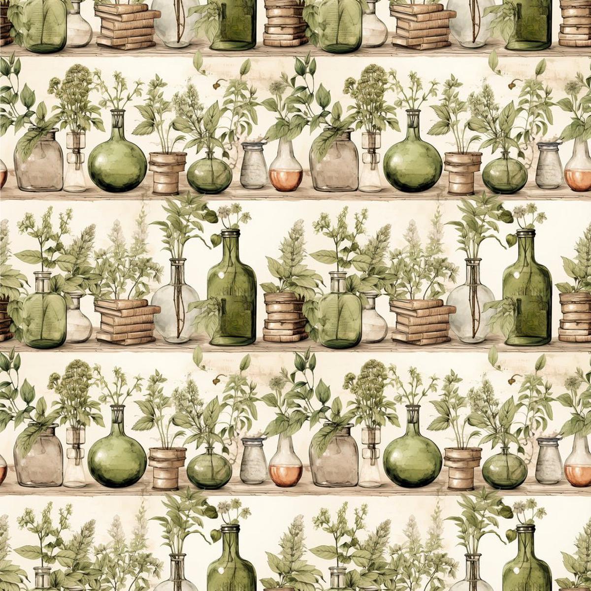 Wild Earth Apothecary Pattern #15 Fabric