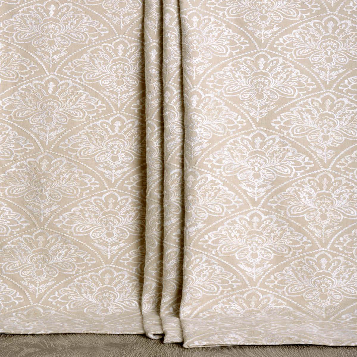 \Ultra Smooth\ Fabric by the Metre (Oatmeal Beige/ White)