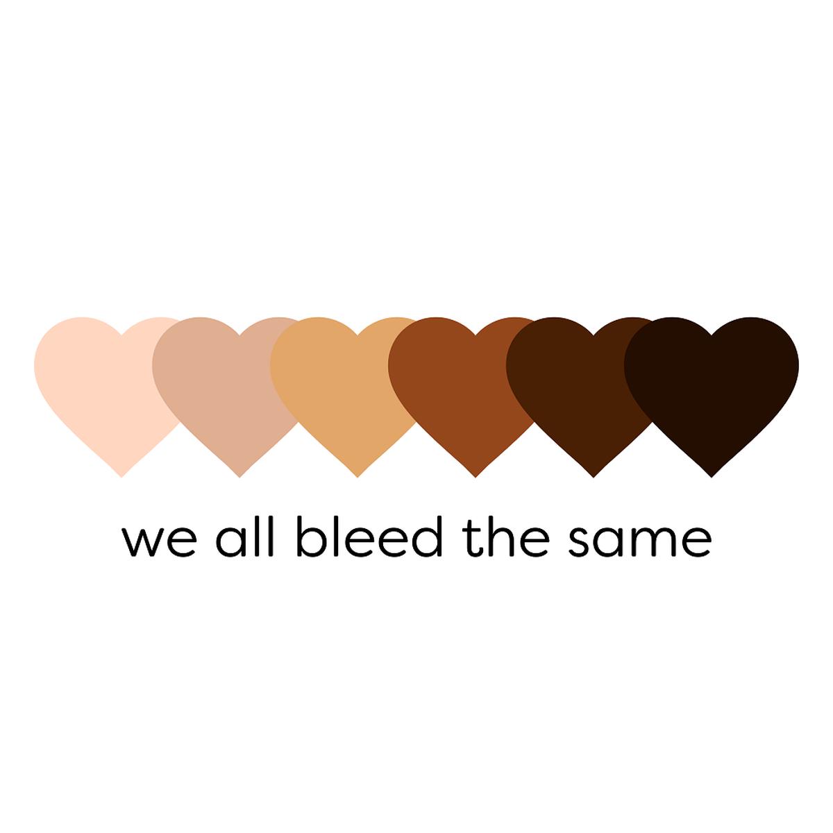 We All Bleed The Same Fabric Panel