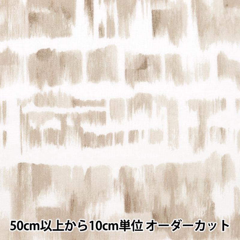 [From quantity 5] Fabric SheetingAngel Soft Watercolor Border Beige NSE-WABO-BE] KOKKA