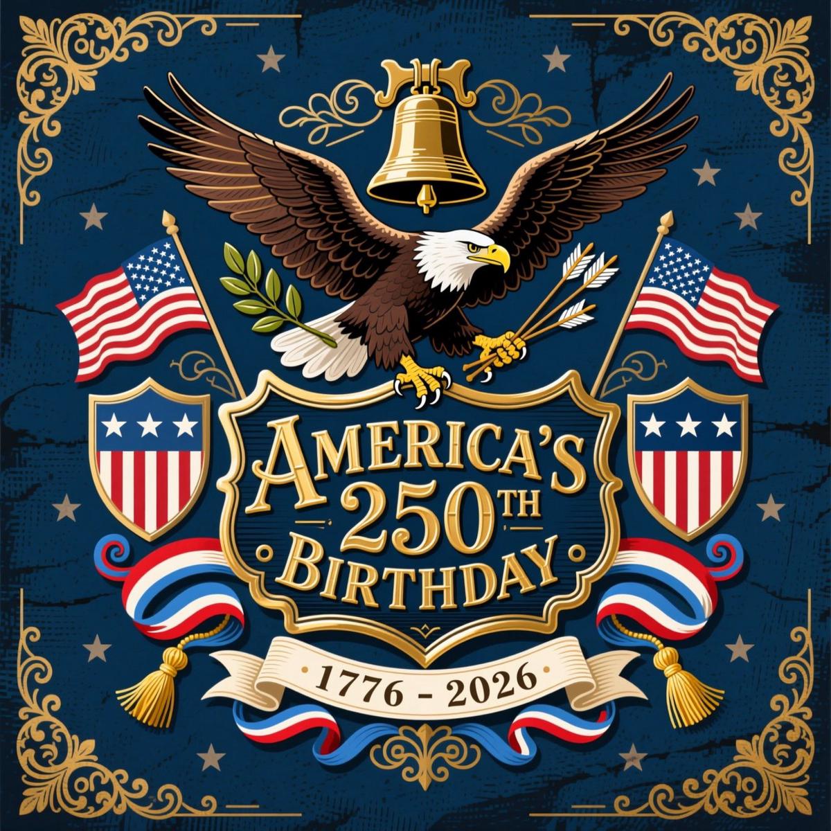 250th Anniversary Pattern 14 Quilting Cotton Fabric