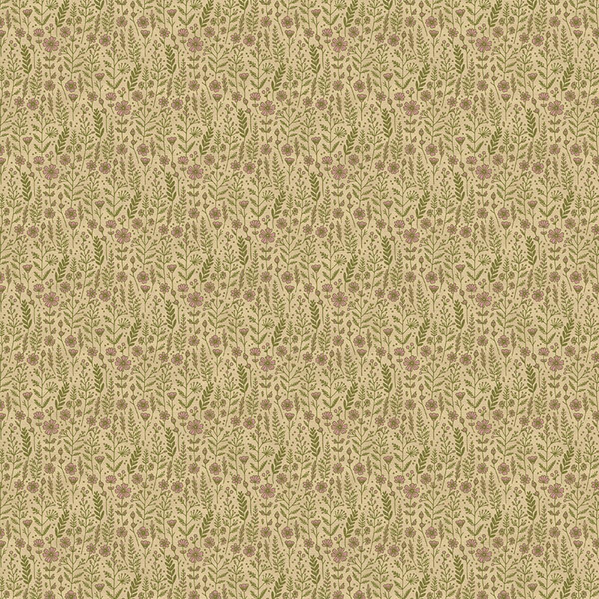 Wildflowers - Gold - Quilting Cotton
