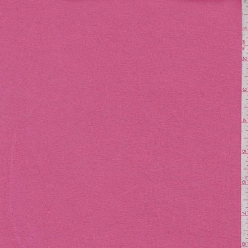 4 1/2 YD PC-Deep Salmon Pink Rayon Jersey Knit Fabric