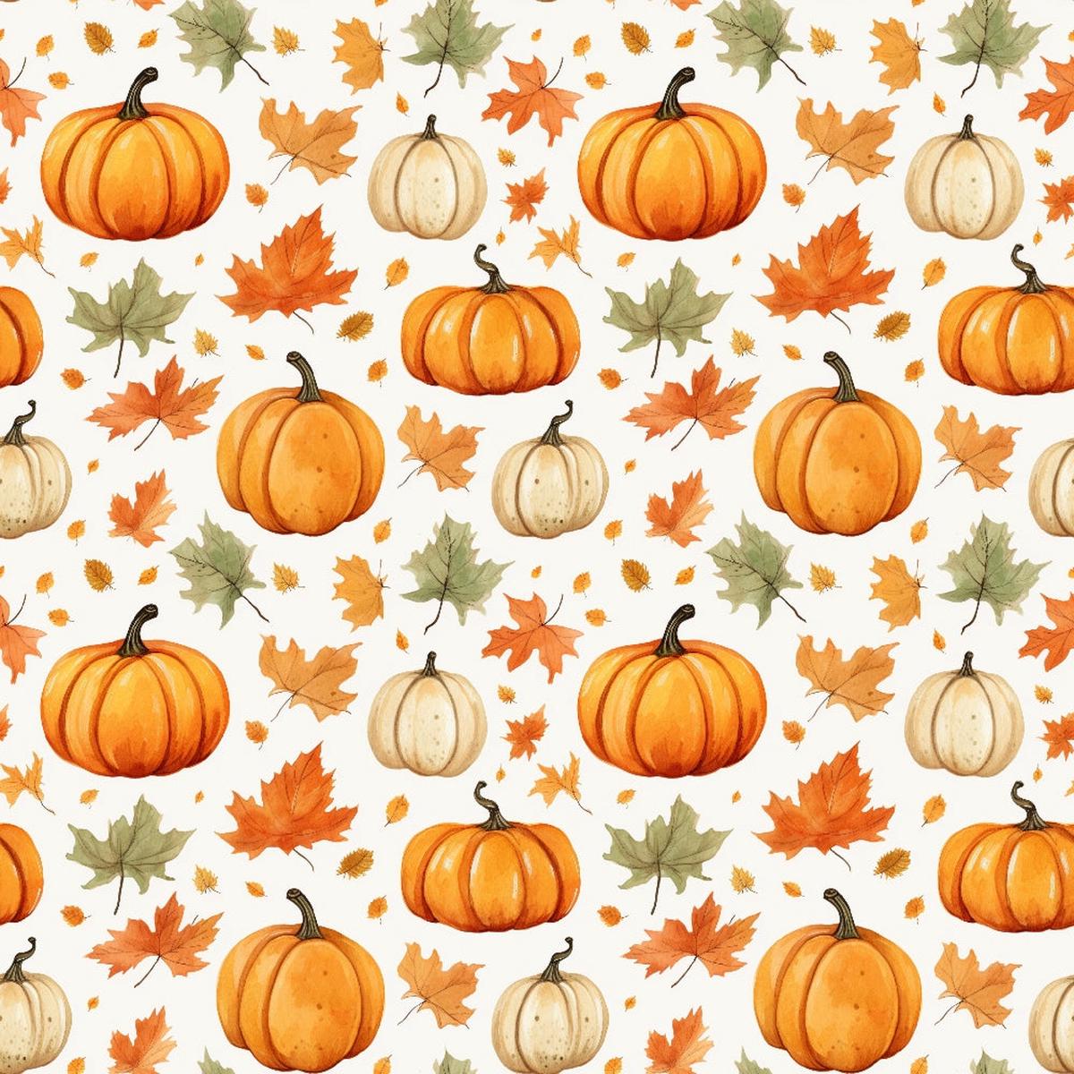 Vintage Autumn Pattern 2 Quilting Cotton Fabric