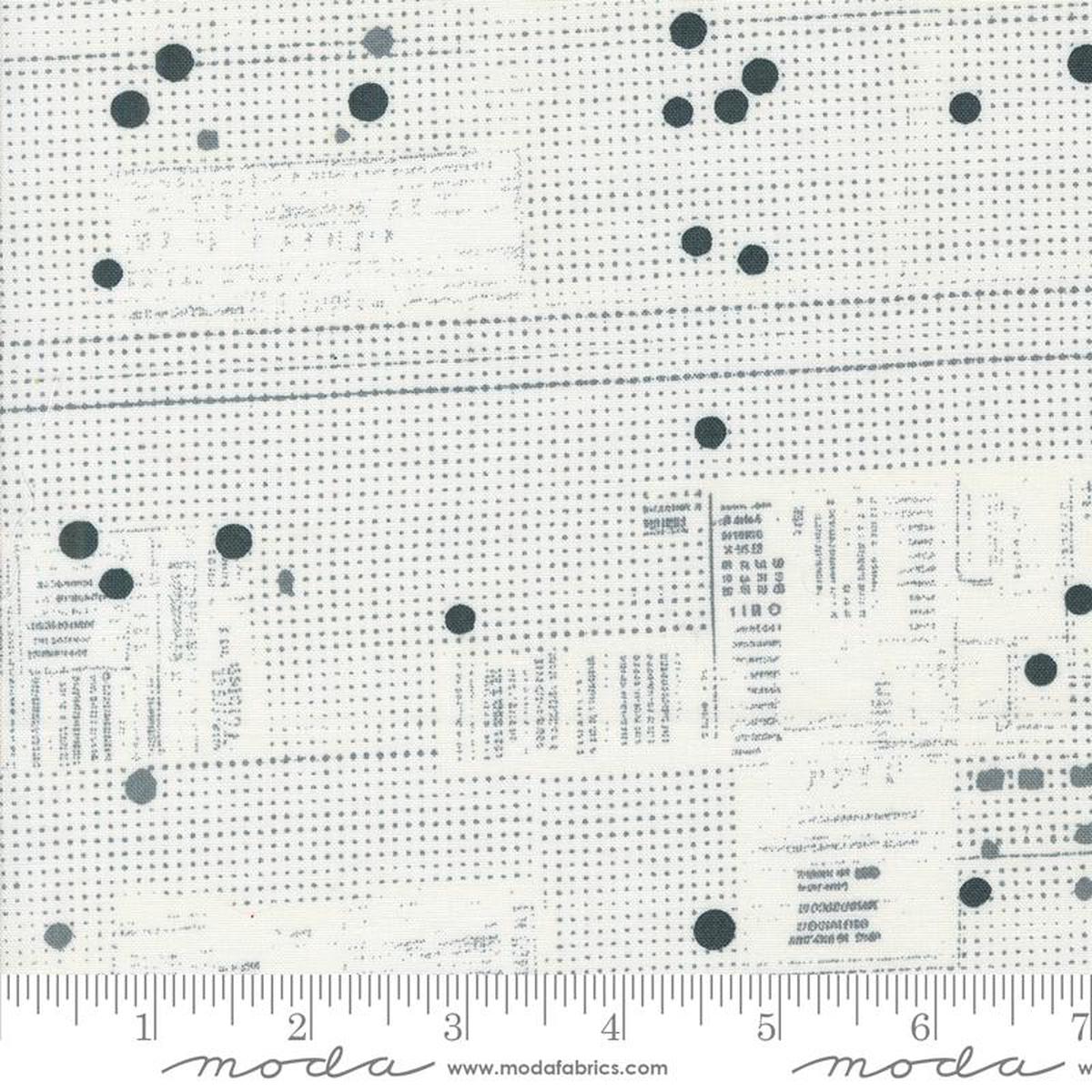 WHITE Newsprint Still More Paper by Zen Chic, Moda
