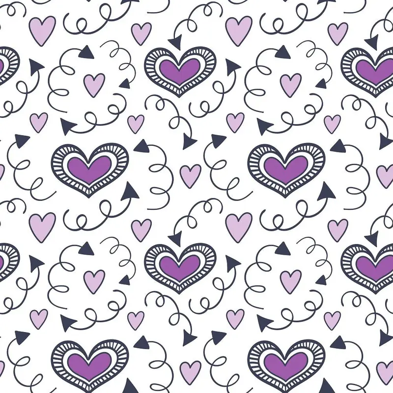 XOXO Hearts Pattern #4 Fabric