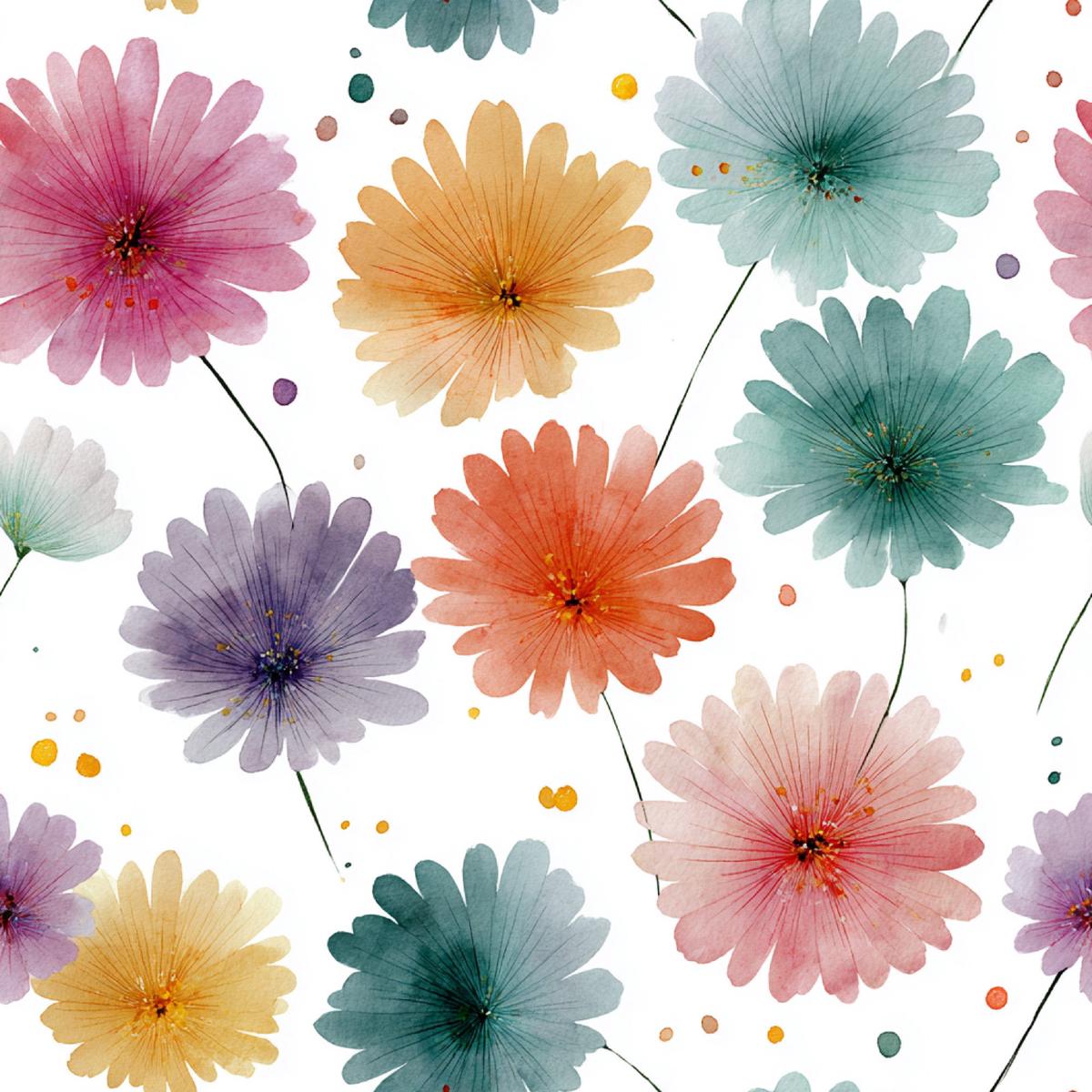Watercolor Happy Easter Pattern 36 Quilting Cotton Fabric