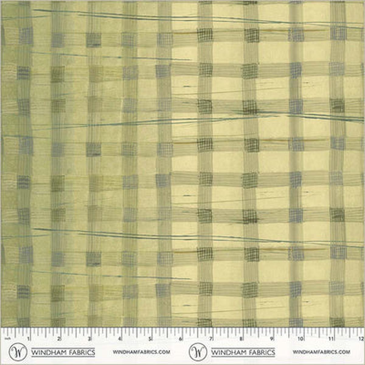 Wild Asparagus Plaid Cotton 43/44 Fabric Per Yard