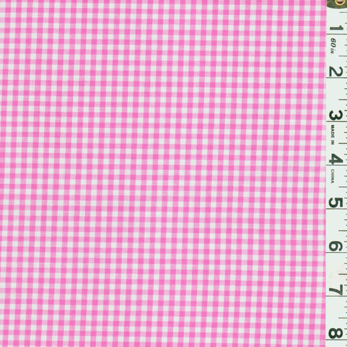20 YD Bolt-Fuschia 1/8 Inch Gingham Fabric