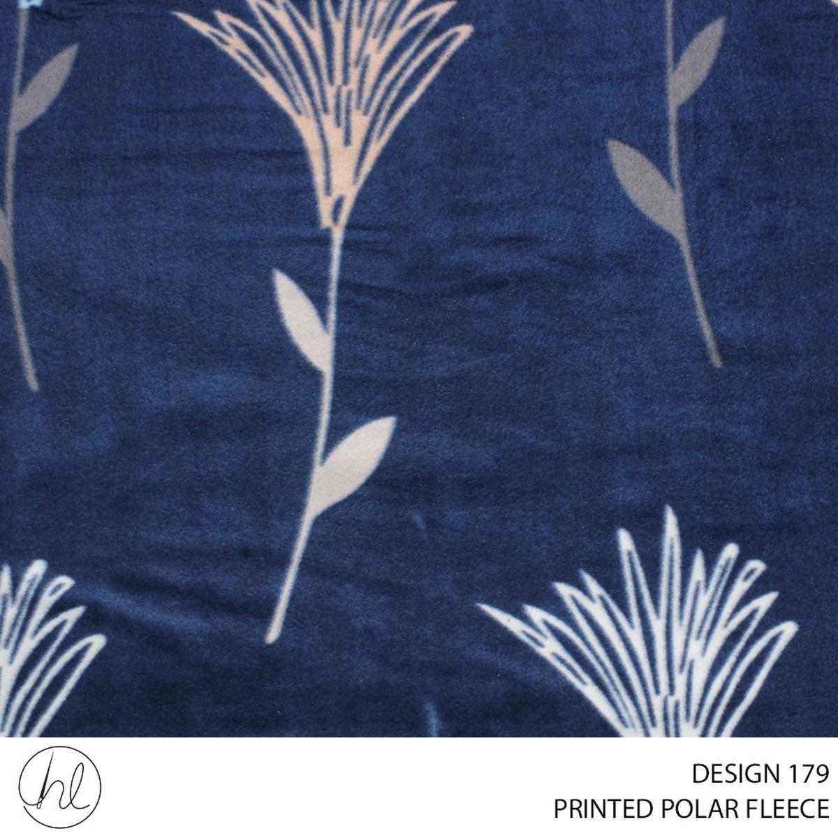 PRT POLAR FLEECE FABRIC 150CM NAVY ROLL ROLL 001