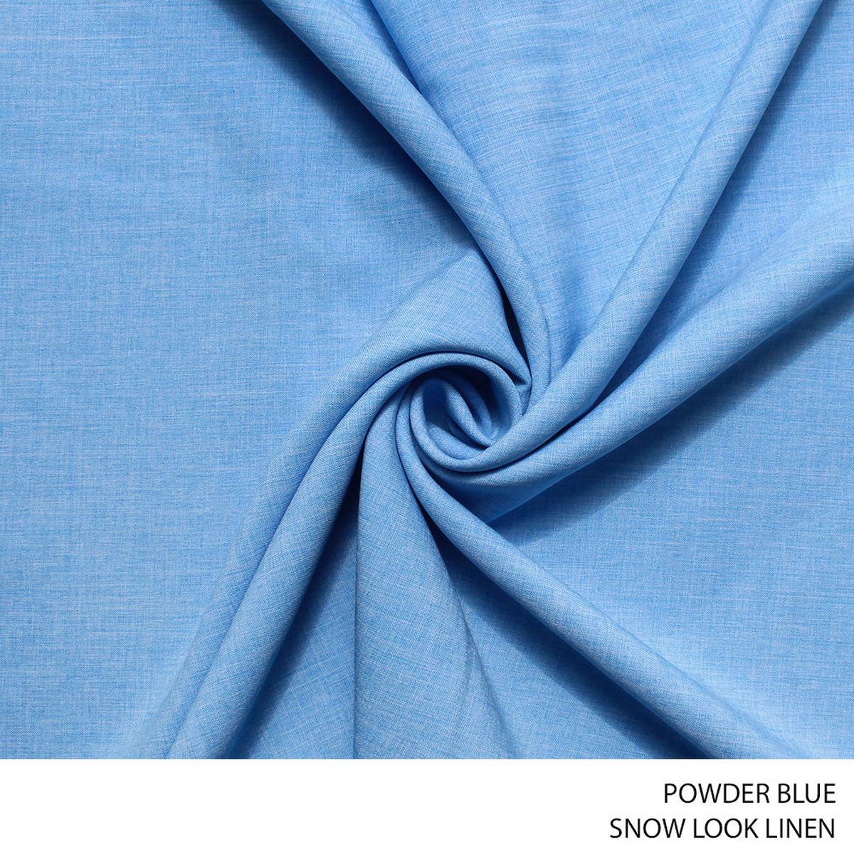 SNOW LOOK POLYESTER 150CM POWDER BLUE
