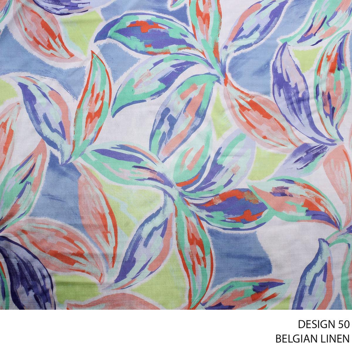 BELGIAN LINEN FABRIC D#3 140CM NEON YELL ROLL ROLL 001
