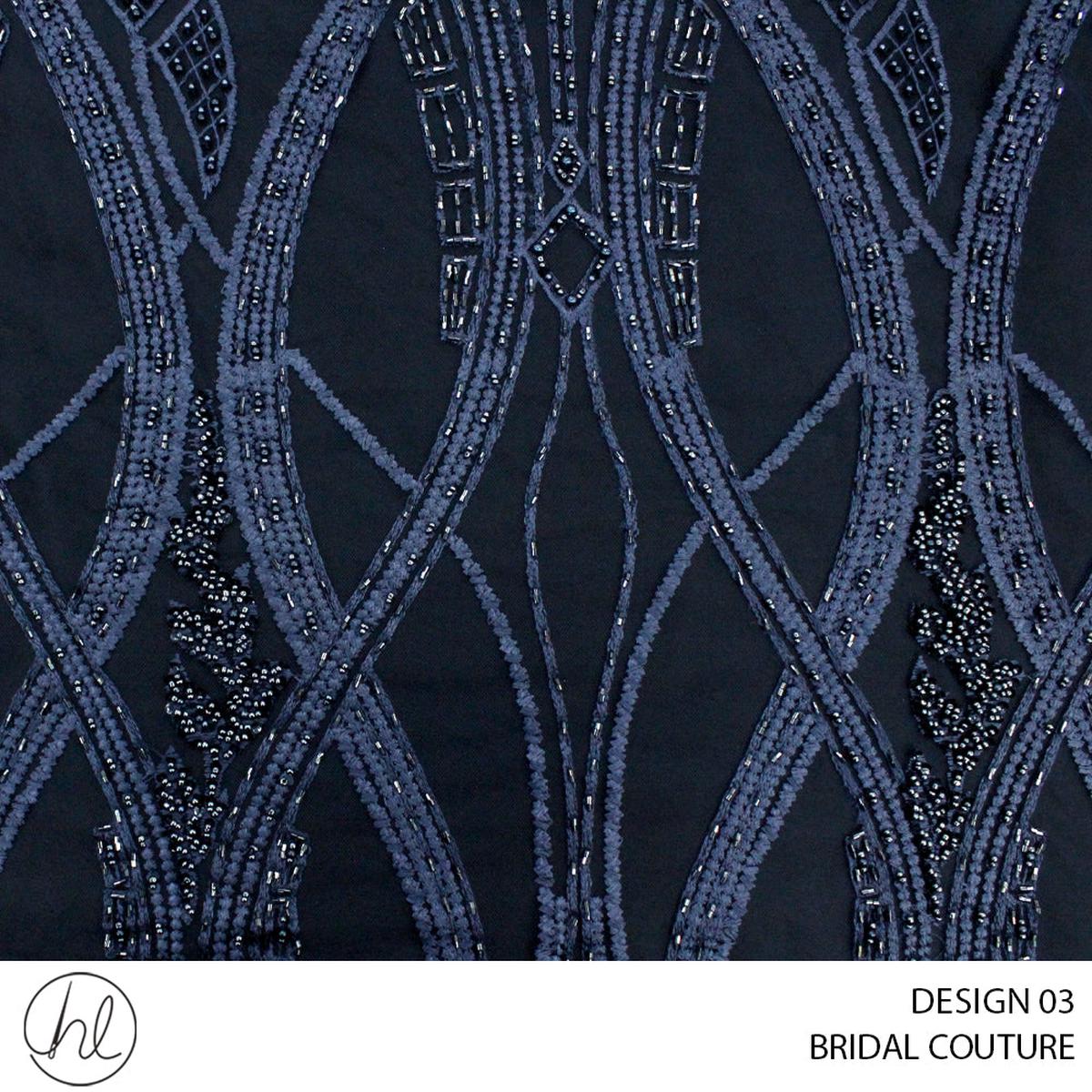 BRIDAL COUTURE (DESIGN 03) (130-140CM) (PER M)