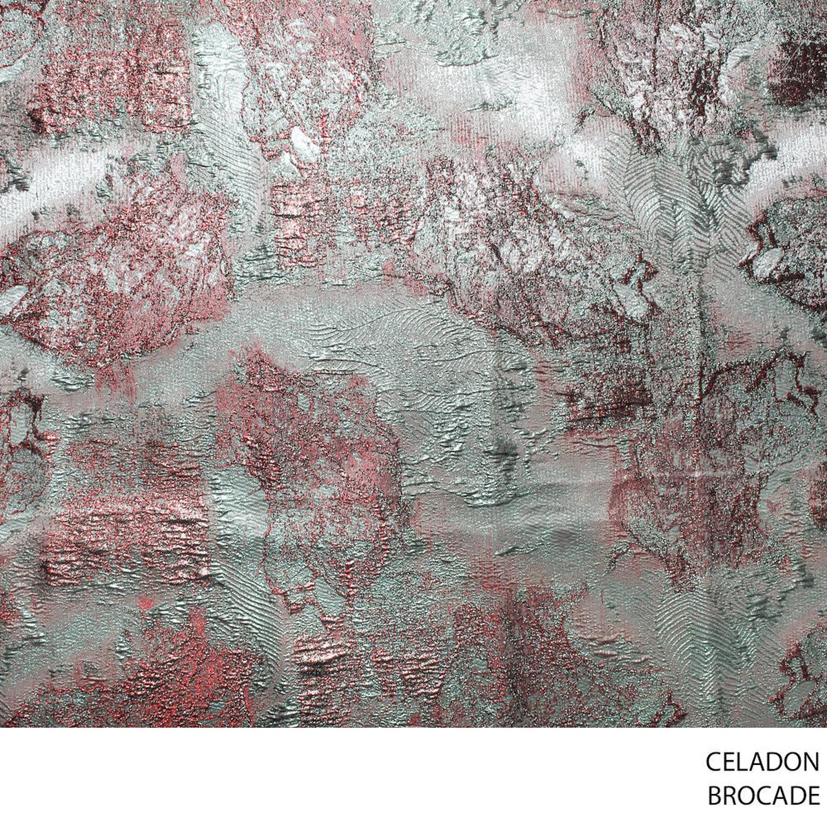 BROCADE FABRIC CELADON