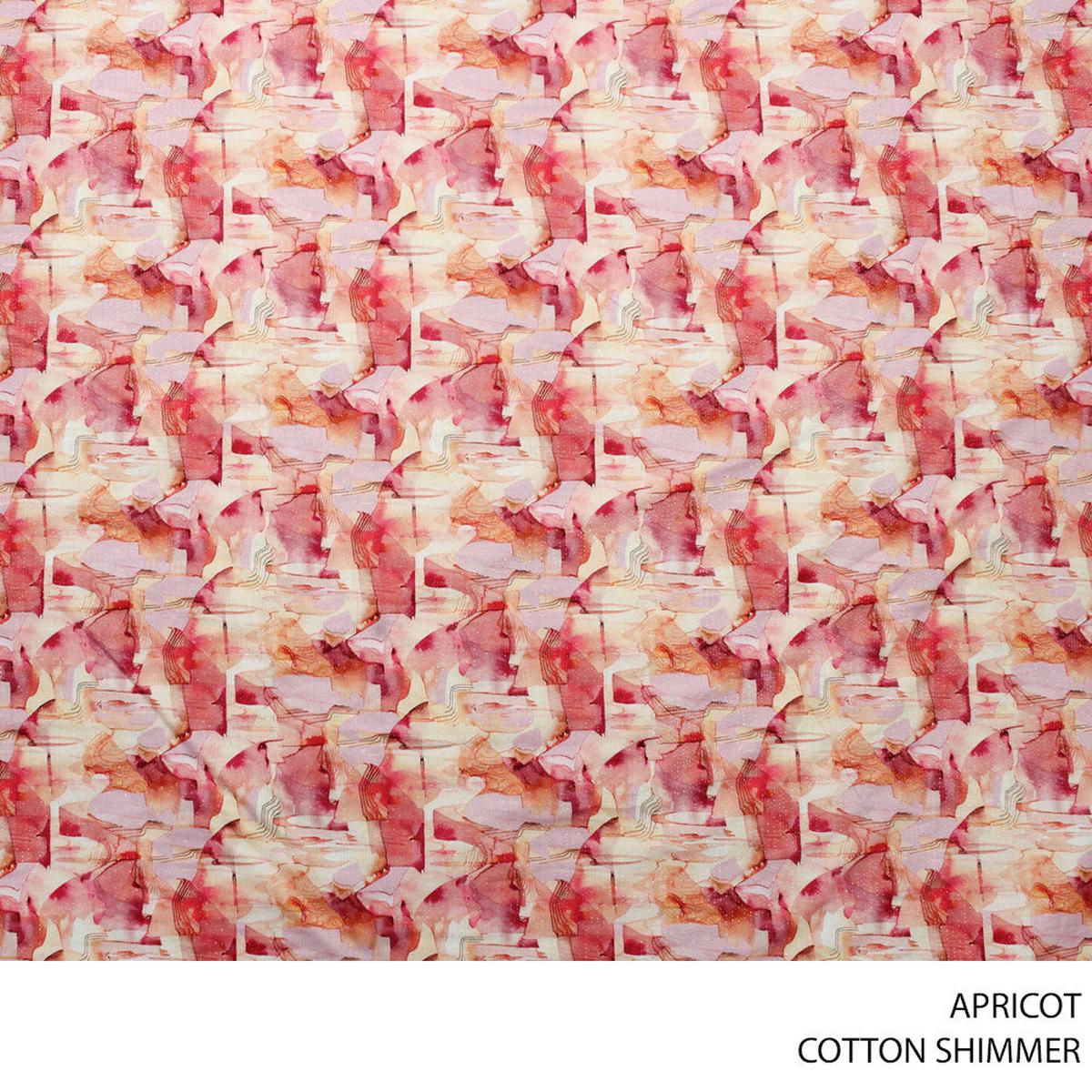 COTTON SHIMMER FABRIC 150CM APRICOT ROLL ROLL 001