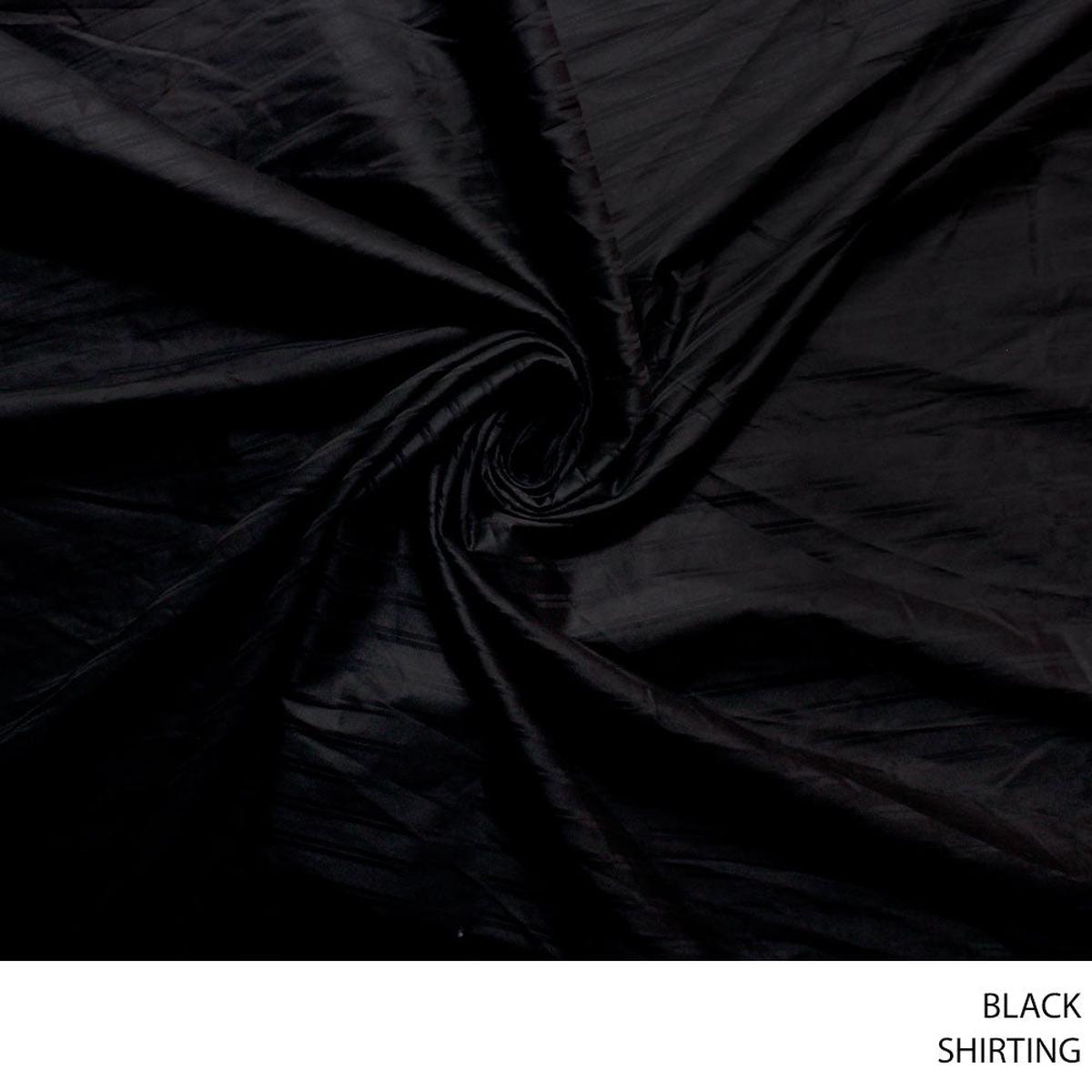 SHIRTING FABRIC BLACK ROLL ROLL 001