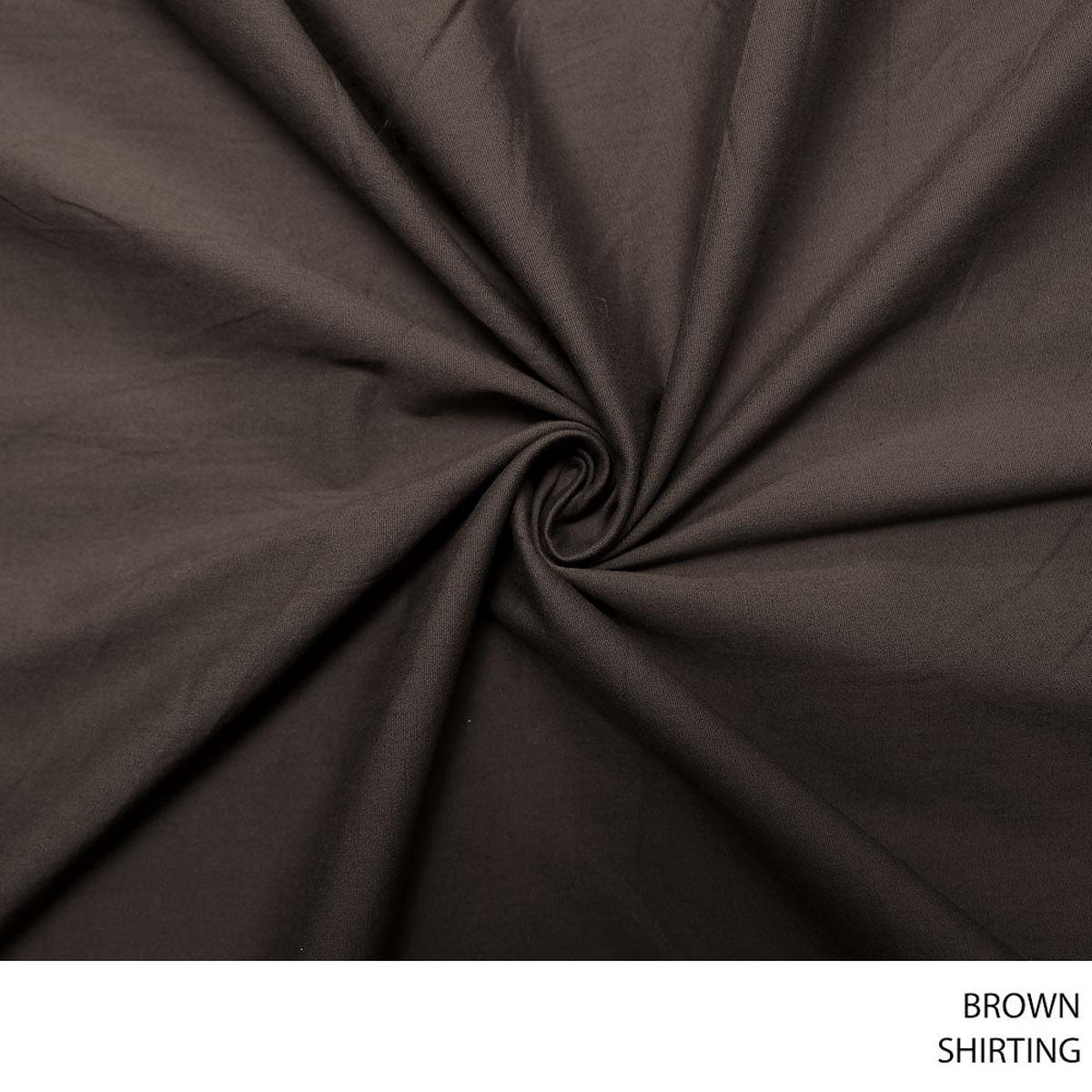 SHIRTING FABRIC BROWN ROLL ROLL 001