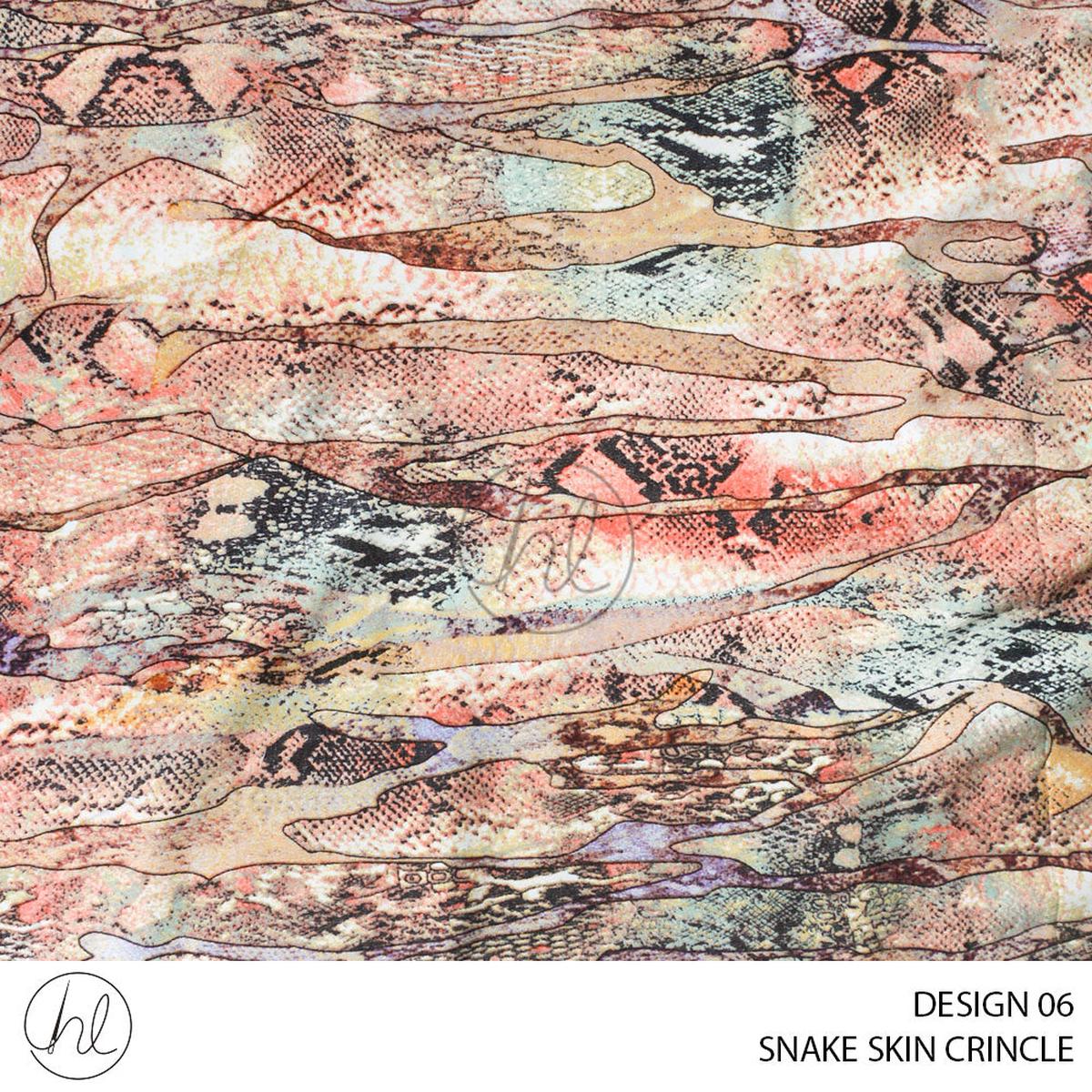 SNAKE SKIN CRINCLE 51 SEASHELL 150CM PER M