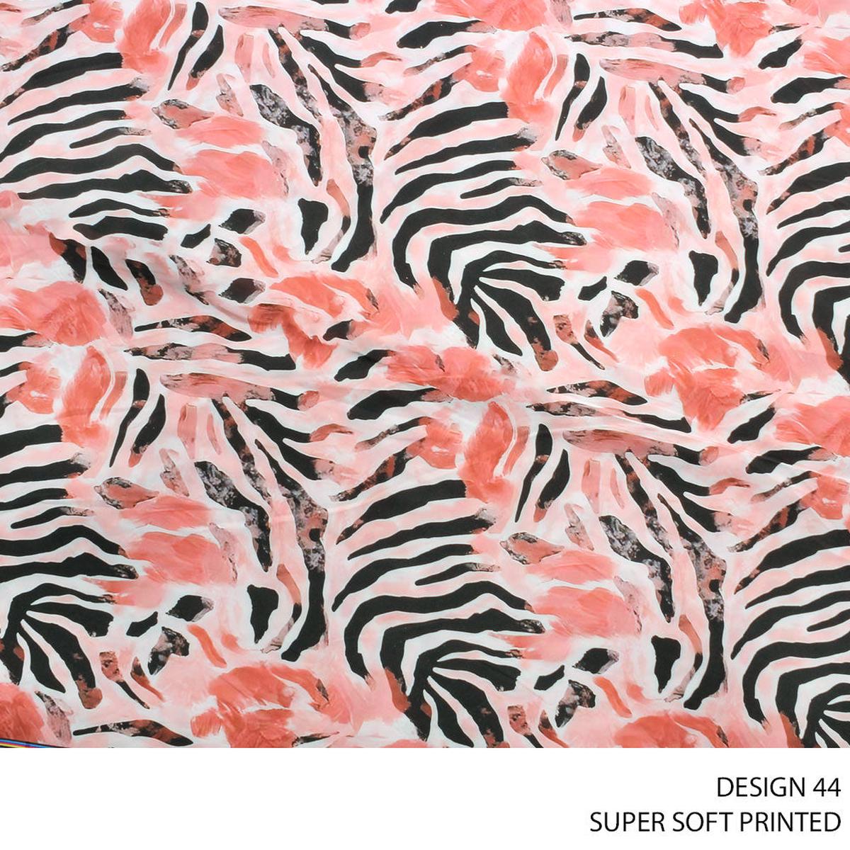 SUPER SOFT PRINTED FABRIC 150CM CRIMSON ROLL ROLL 001
