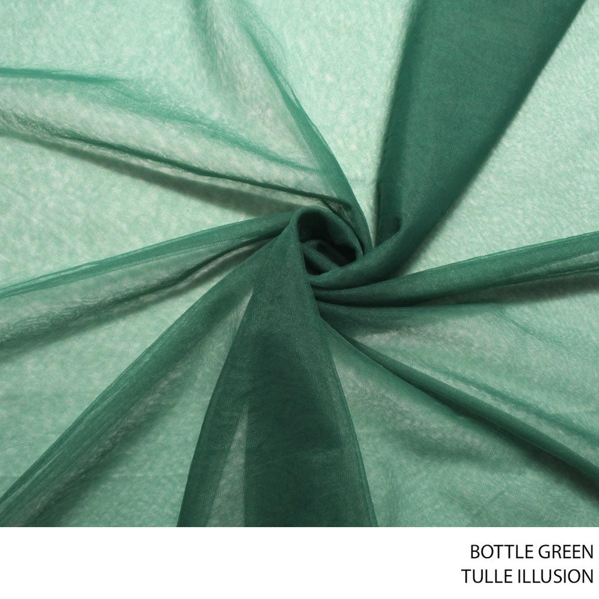 TULLE ILLUSION FABRIC 3M BOTTLE GREEN