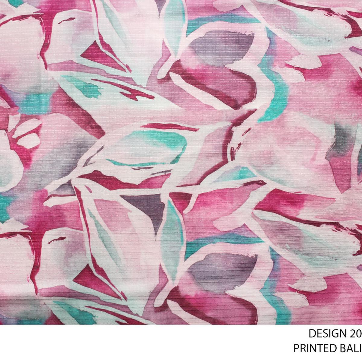 BALI PRINTED FABRIC D#4 150CM CERISE ROLL ROLL 001
