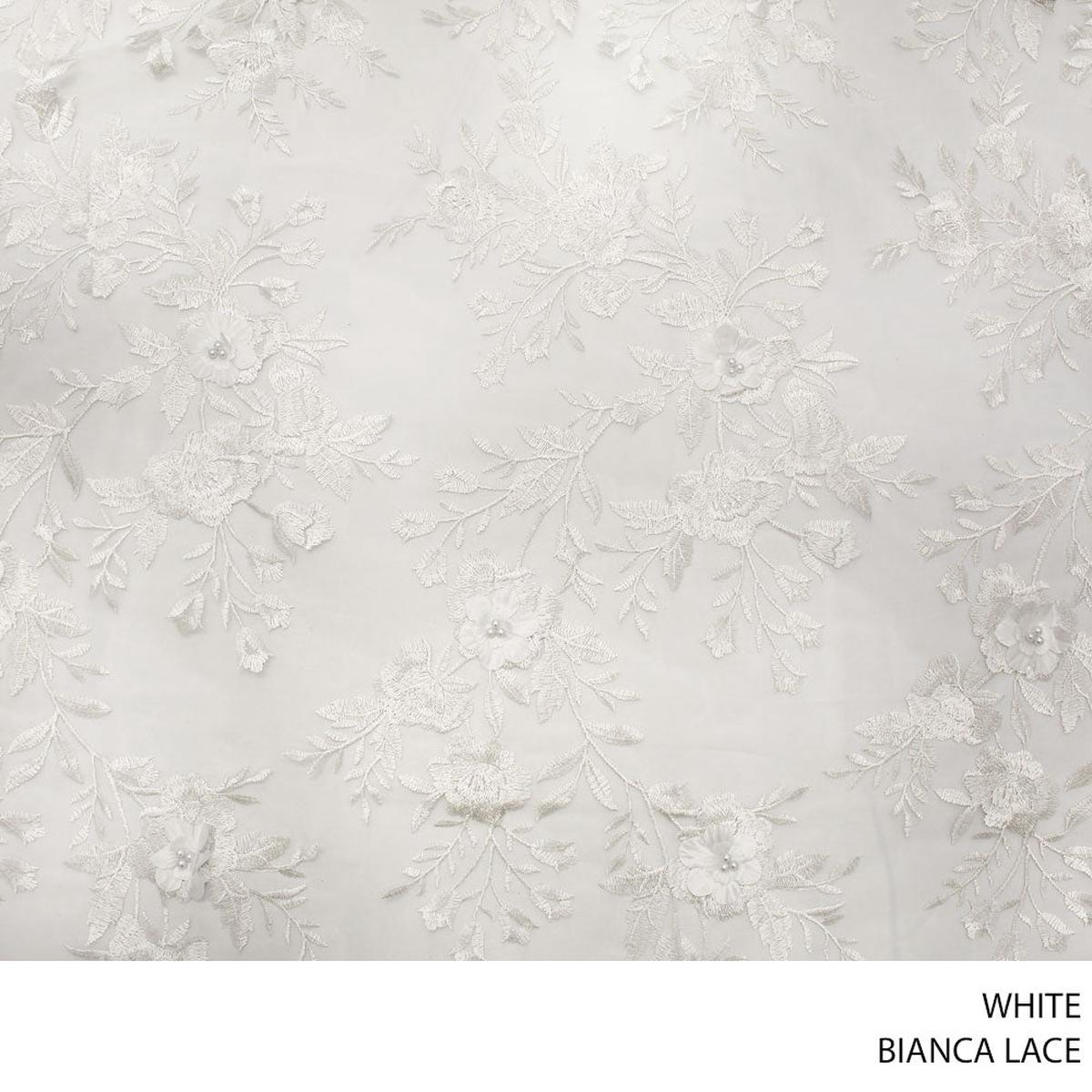 BIANCA FABRIC 140CM WHITE ROLL ROLL 001