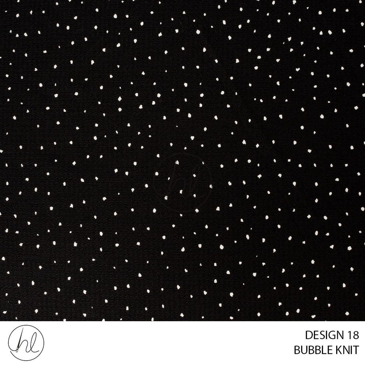 Bubble Knit 51 Black Design 18 150cm Per M