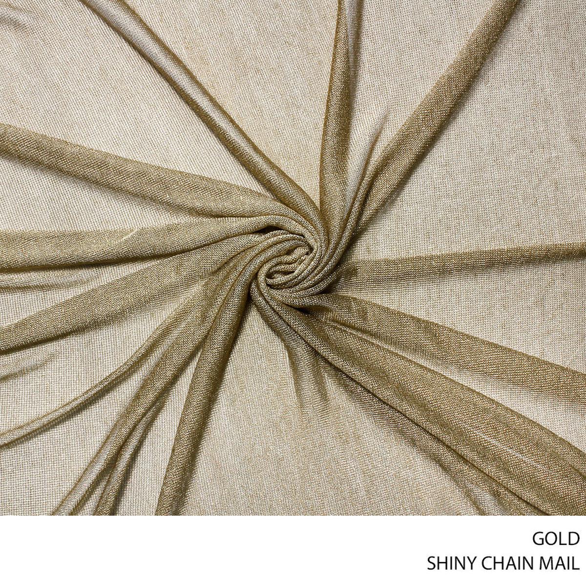 CHAIN MAIL SHINY GOLD ROLL ROLL 001