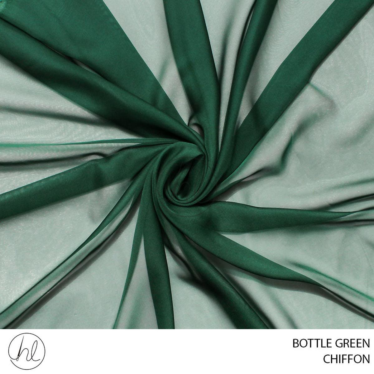 CHIFFON (51) BOTTLE GREEN (150CM) PER M