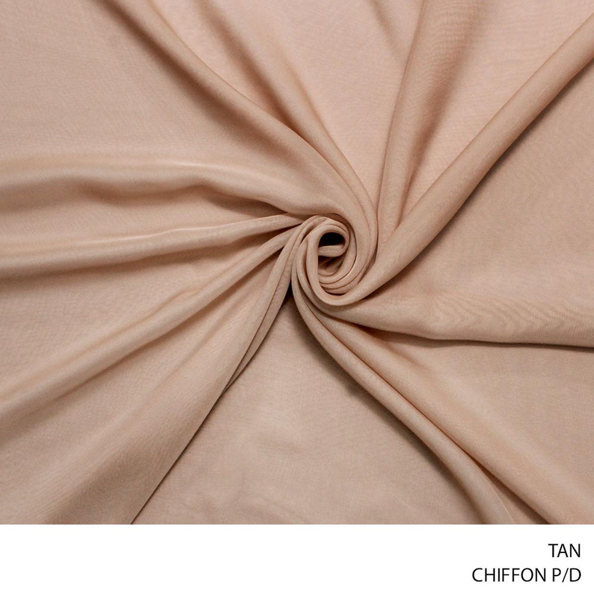CHIFFON P/D 30D TAN ROLL 001 1