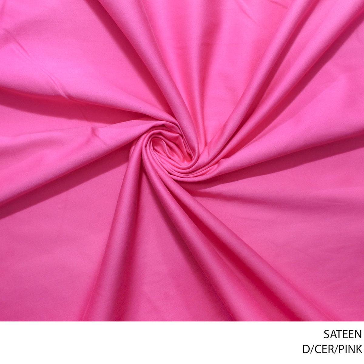 SATEEN FABRIC D/CER/PINK ROLL ROLL 001