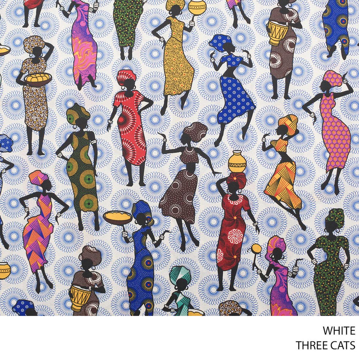 THREE CATS FANCY 90CM WHITE ROLL008