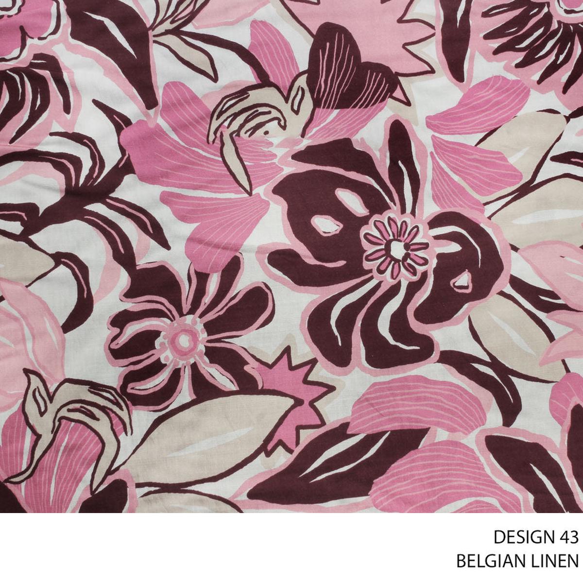 BELGIAN LINEN FABRIC D#6 140CM MISTY ROSE ROLL ROLL 001
