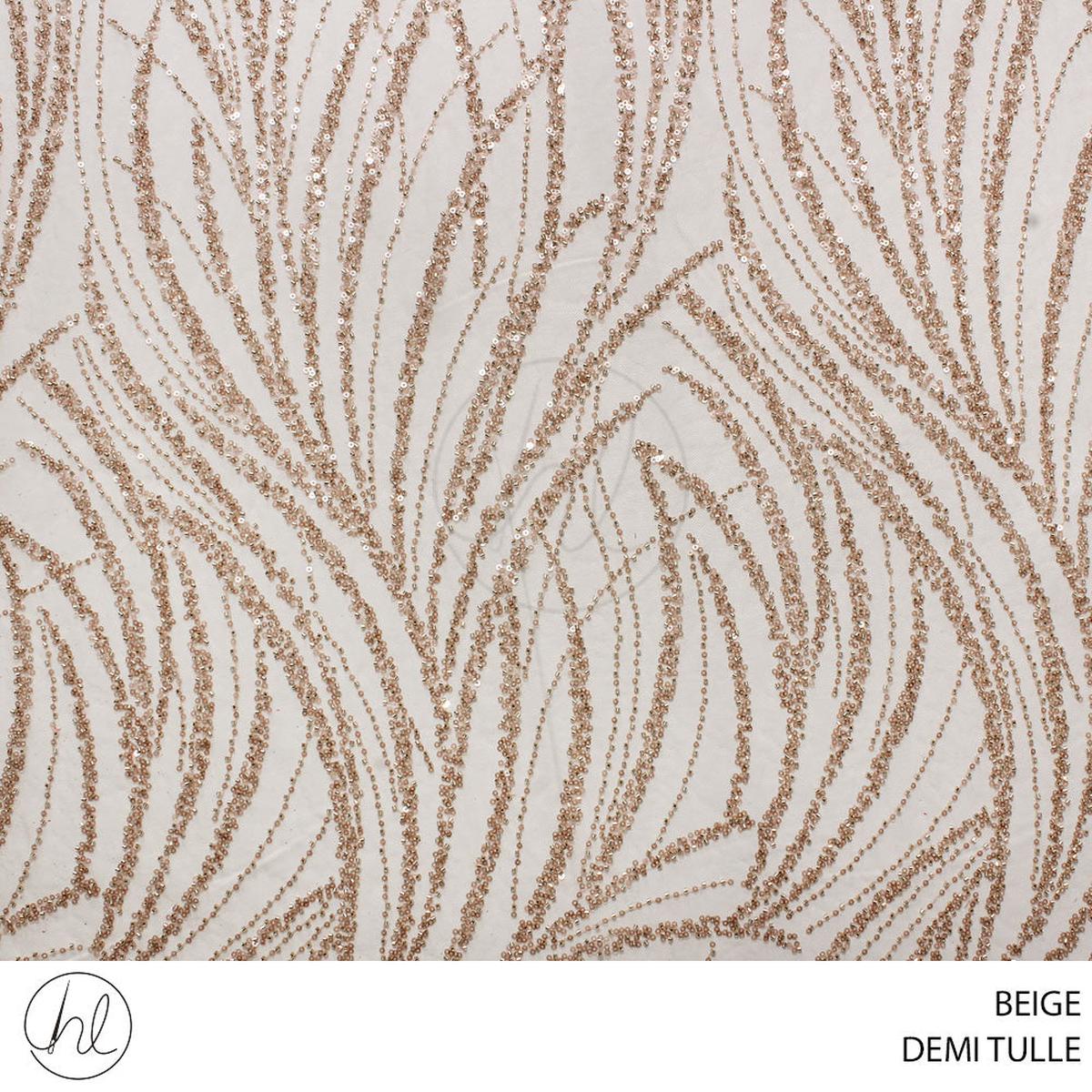 TULLE DEMI FABRIC 140CM BEIGE ROLL ROLL 001