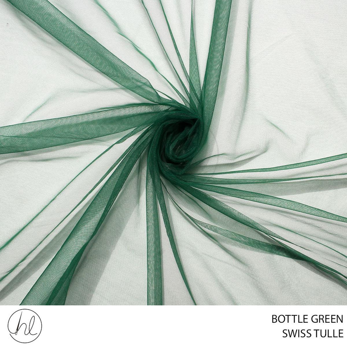 TULLE SWISS 3M FABRIC BOT/GREEN ROLL 001 1